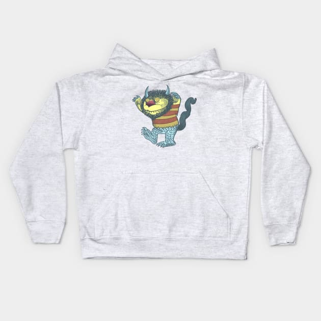 WHERE THE WILD THINGS ARE — ZYABR (2) Kids Hoodie by Valera Kibiks